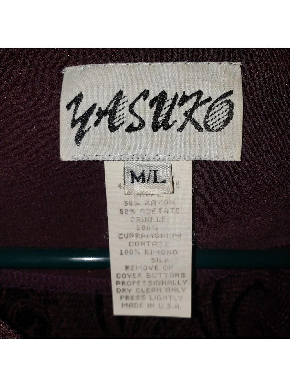 Yasuko Purple Crinkle Textured Jacket M/L - Picture 6 of 6